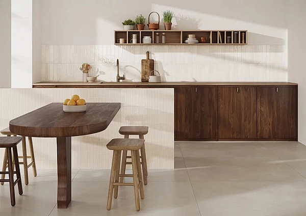 Плитка стінова Monpelli White Mix Cegielka STR Блиск 65x298 Paradyz - Фото - 2