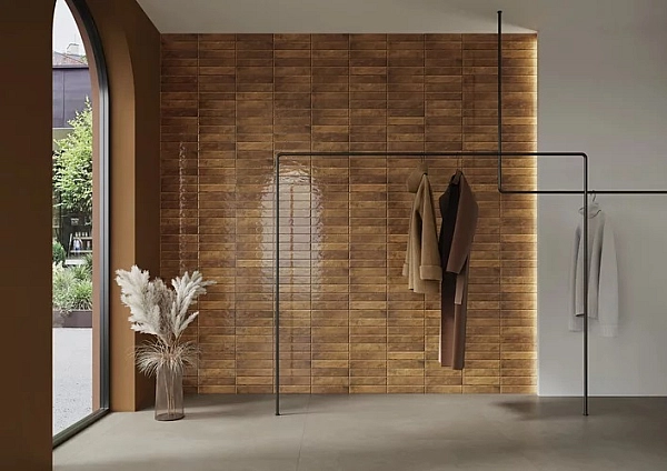 Плитка стінова Monpelli Ochra Mix Cegielka STR Блиск 65x298 Paradyz - Фото - 2