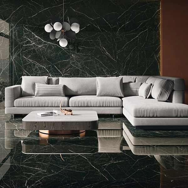 Плитка керамогранітна Desire Black SZKL RECT SOFT 1198x2798 Paradyz - Фото - 2