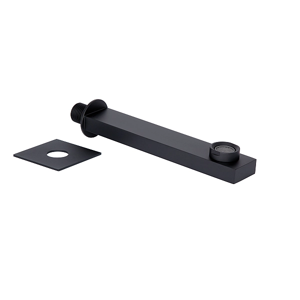 Излив для систем скрытого монтажа Qtap Vytok 180 мм прямоугольный QTVYT246BLM45933 Black Matt - Фото - 4