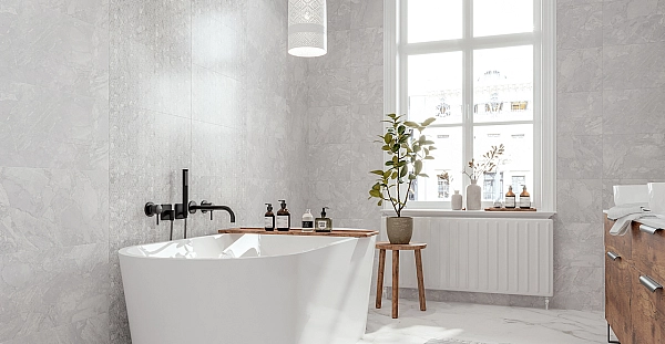 Плитка стінова GL2051 Gloria Сірий Сатин 300x600 Golden Tile - Фото - 2