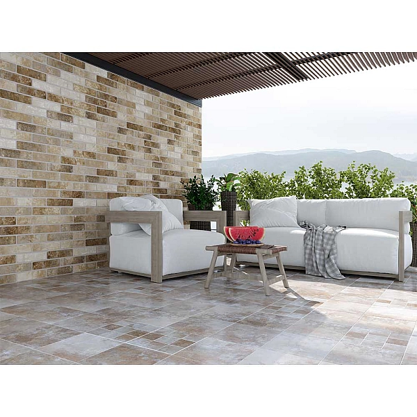 Плитка стінова KB1010 Klinker Brick Бежевий Slim 60x250x6 Golden Tile - Фото - 2
