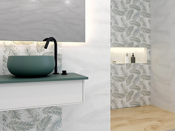 Плитка стінова SR2151 Serenita Сірий Leaf 300x600 Golden Tile - Фото - 2