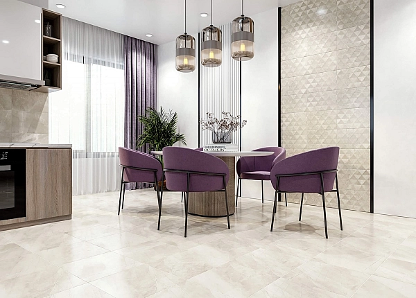 Плитка стінова SY1151 Stone Story Бежевий Rombo Cатин 250x400 Golden Tile - Фото - 2