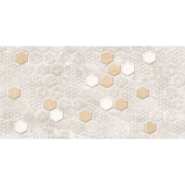 Плитка стінова ZN1061 Zen Бежевий Hexagons 300x600 Golden Tile