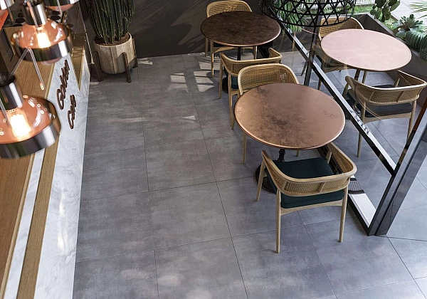 Плитка керамогранітна 5N2580 Strada Сірий RECT 600x600x8 Golden Tile - Фото - 2