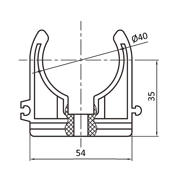 Кріплення PPR Blue Ocean 40 - Фото - 2