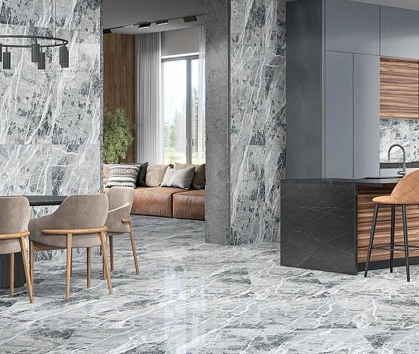 Плитка керамогранітна 12060141072-KL Majestic Темно-сірий 600x1200 Intercerama - Фото - 2