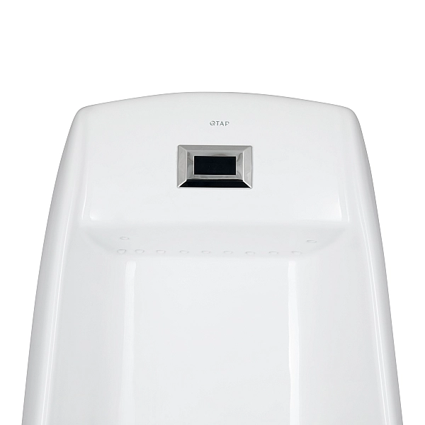 Пісуар підлоговий Qtap Scorpio з ІЧ-датчиком автоматичного змиву 430х370х990 White QT1488101HW - Фото - 5