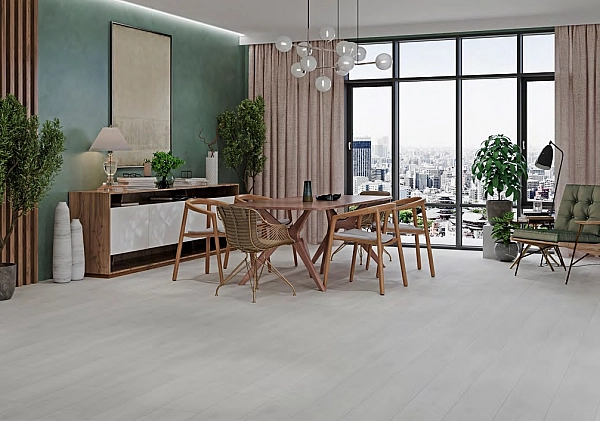 Плитка керамогранітна Elmwood White RECT MAT 198x1198 Cersanit - Фото - 2