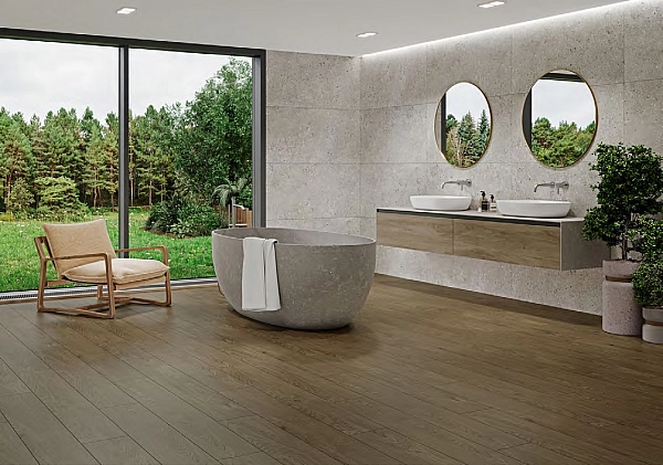 Плитка керамогранітна Emberwood Brown RECT MAT 198x1198 Cersanit - Фото - 2