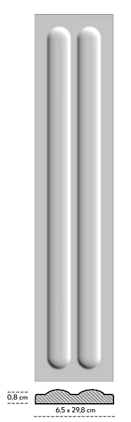 Плитка стінова Monpelli Wine Cegielka D STR POL 65x298 Paradyz - Фото - 2