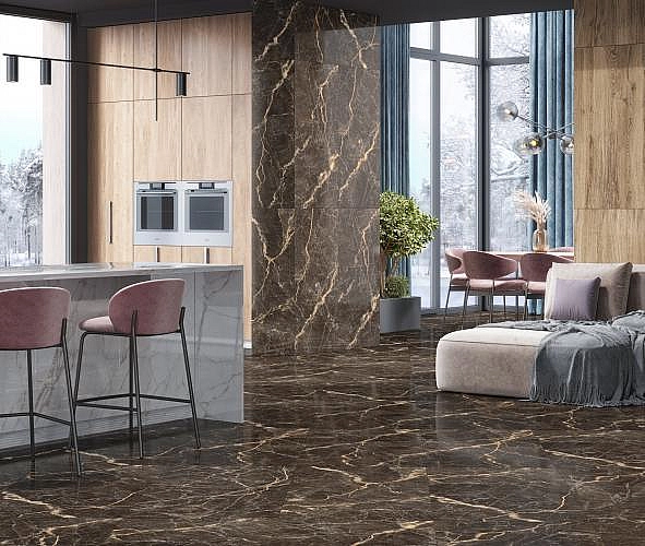 Плитка керамогранітна 606027032-KL Mauree Темно-коричневий 600x600 Intercerama - Фото - 2