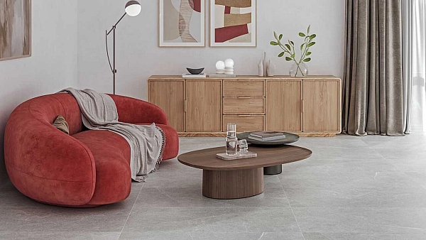 Плитка керамогранітна ES2580 Essential Сірий RECT 600x600x8 Golden Tile - Фото - 2