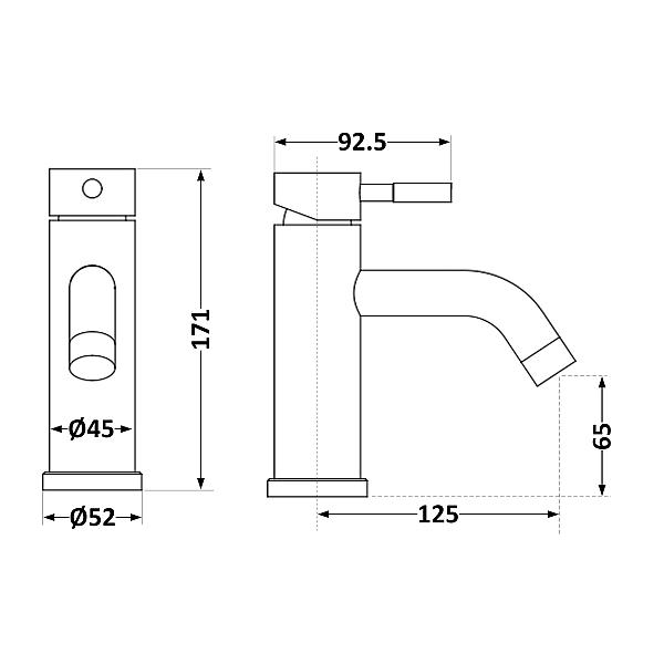 Смеситель для раковины Lidz Aria 0011F (k35) LDARI0011FNKS46091 Nickel - Фото - 2