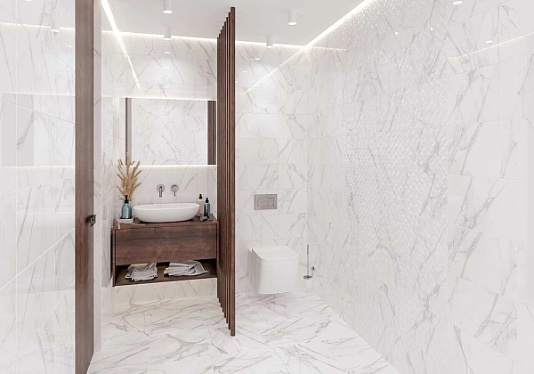 Плитка керамогранітна 860800 Elba Білий MAT 400x400x7 Golden Tile - Фото - 2