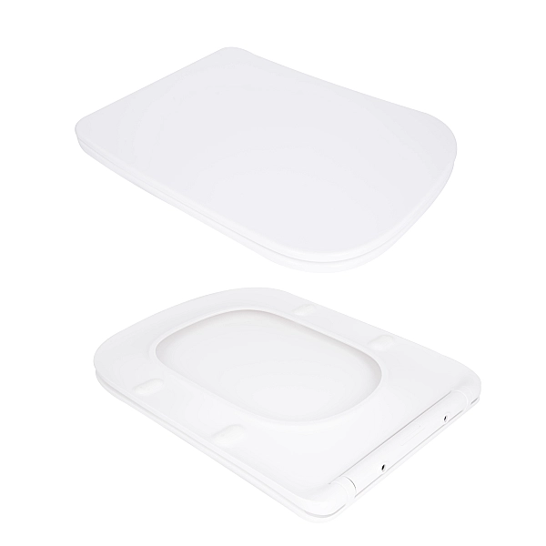 Унитаз напольный Qtap Tern Ultra Quiet безободковый с сиденьем Soft-Close QT17226003AW White - Фото - 8