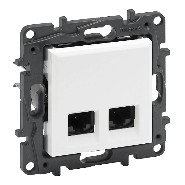 Розетка інформаційна 2xRJ45 CAT5e UTP Niloe Step 863160 Legrand
