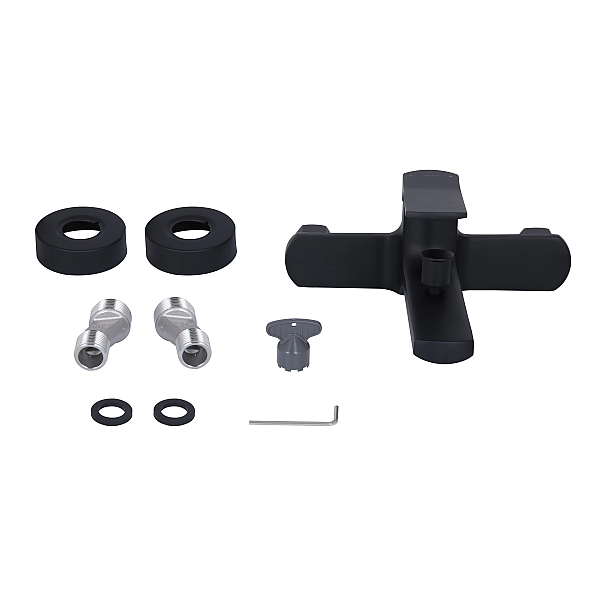 Смеситель для ванны Qtap Slavonice QTSLA259BLM45918 Black Matt - Фото - 6