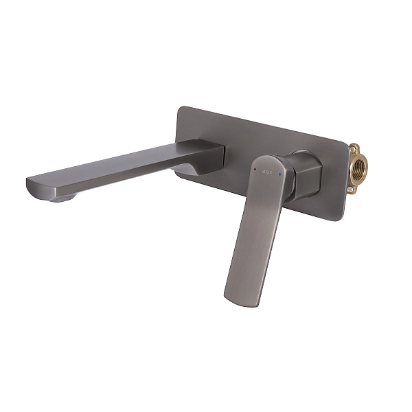 Смеситель для раковины Qtap Slavonice скрытого монтажа QTSLA273GMB45920 Gunmetal Black PVD - Фото - 3