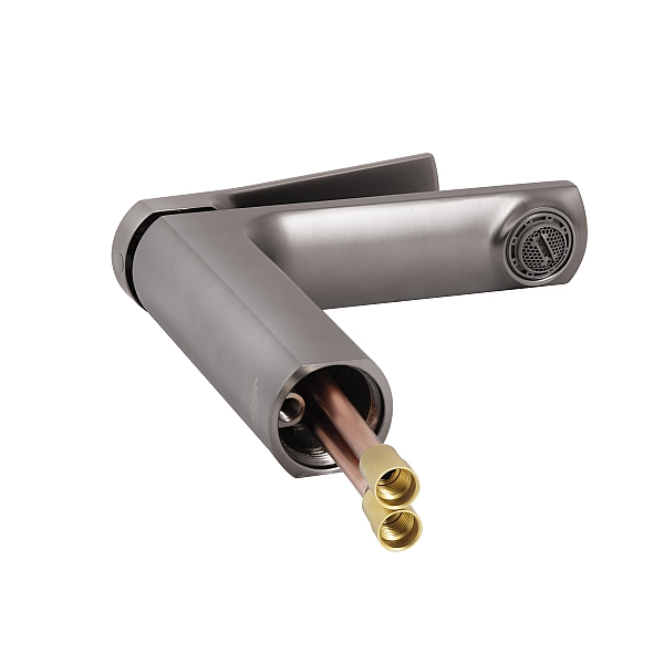 Змішувач для раковини Qtap Slavonice QTSLA270GMB45924 Gunmetal Black PVD - Фото - 3