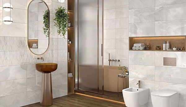 Плитка стінова Amanda Ivory GLOSSY 297x600 Opoczno - Фото - 2