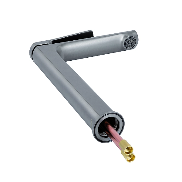 Змішувач для раковини Qtap Slavonice високий QTSLA269GMB45925 Gunmetal Black PVD - Фото - 3