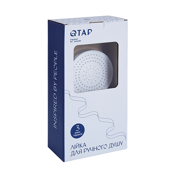 Лейка для ручного душа Qtap Rucni D 130 мм округлая QTRUC125CRM45950 Chrome - Фото - 4