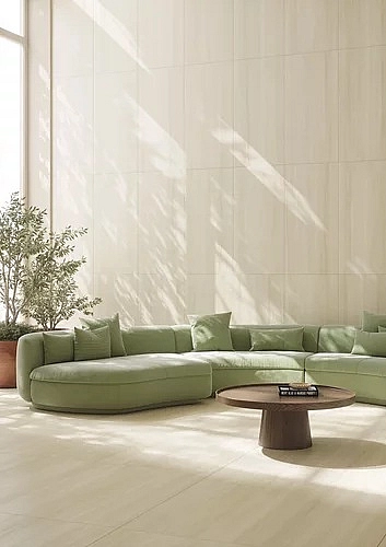 Плитка керамогранітна Wave Desert Crema SZKL RECT MAT 598x1198x8 Paradyz - Фото - 2