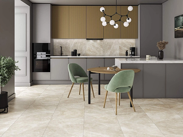 Плитка керамогранітна 9А0580 Saint Laurent Білий RECT 600x600x8 Golden Tile - Фото - 2