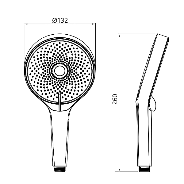 Лійка для ручного душу Qtap Rucni D 130 мм округла QTRUC125CRM45952 Chrome - Фото - 2