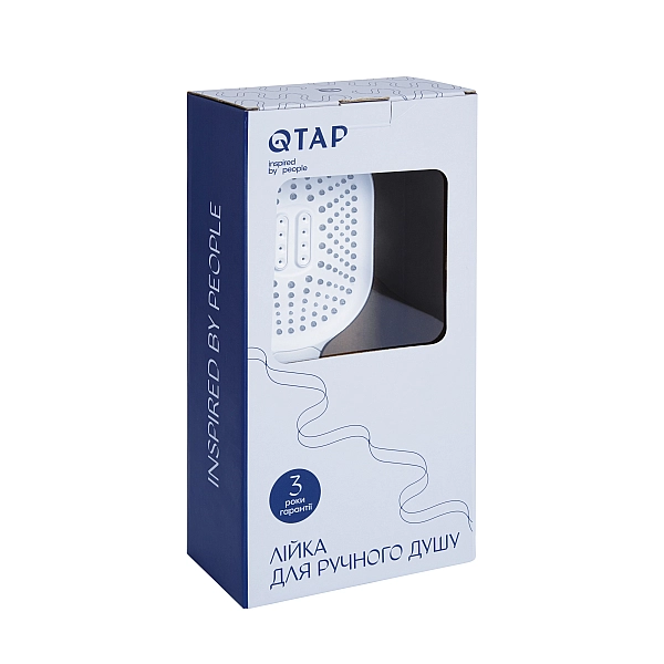 Лейка для ручного душа Qtap Rucni 140*110 мм QTRUC125CRM45960 Chrome - Фото - 4