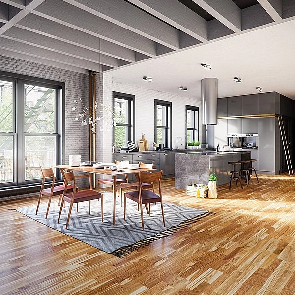 Паркетна дошка Beauty Floor Oak Bordeaux, 3-смугова - Фото - 2