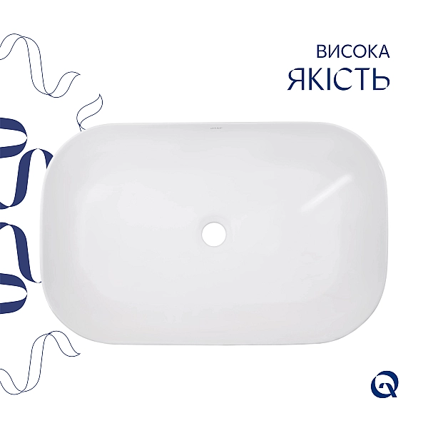 Раковина-чаша Qtap Robin 600x390x150 White QT13112143PW - Фото - 4