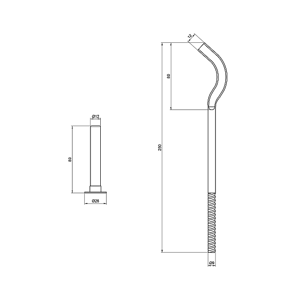 Кріплення Thermo Alliance Standart на алюмінієвий радіатор 9х250 мм SD112250 - Фото - 2