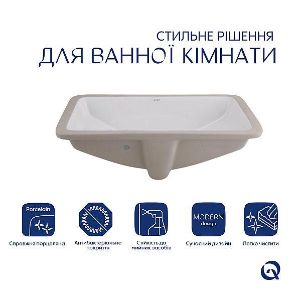 Раковина Qtap Stork 535x365x190 White QT1511H0422DW - Фото - 3