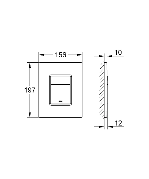 Кнопка зливу Skate Cosmopolitan Black matt 38732KF0 Grohe - Фото - 10