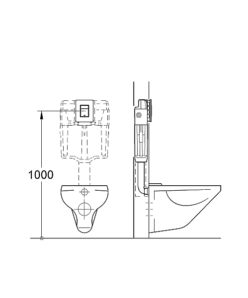 Кнопка зливу Skate Cosmopolitan Black matt 38732KF0 Grohe - Фото - 4