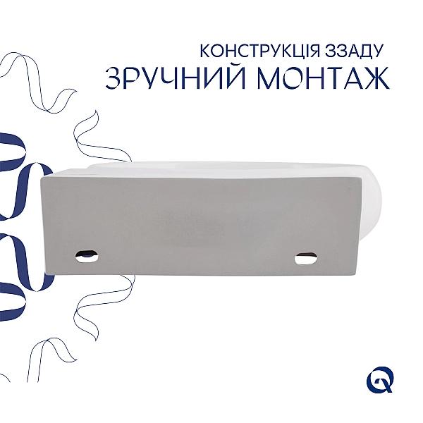 Раковина Qtap Leo 430x285x160 White QT11111008RW - Фото - 5