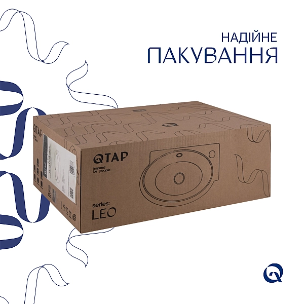 Раковина Qtap Leo 430x285x160 White QT11111008RW - Фото - 6