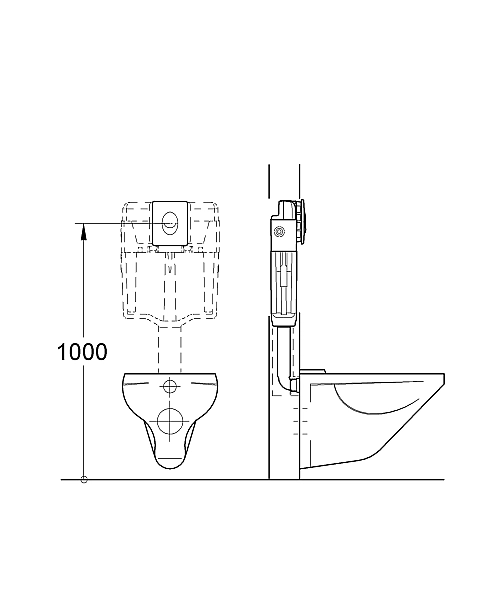 Кнопка зливу Skate Air 38505KF0 чорний Grohe - Фото - 4
