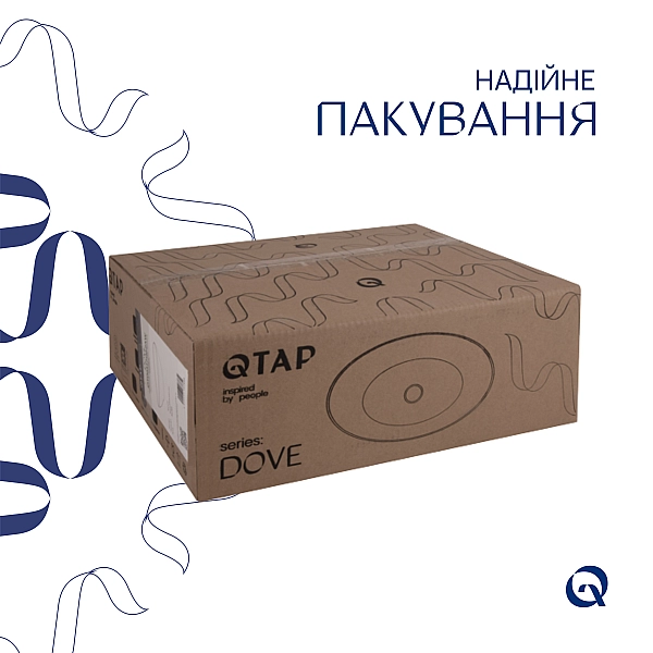 Раковина-чаша Qtap Dove 415x340x140 White QT06116062AW - Фото - 5