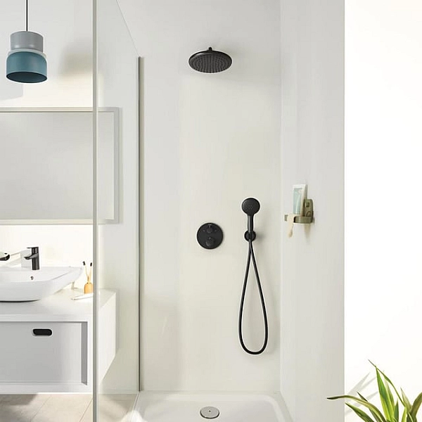Змішувач для душу Grohtherm 1022082430 Black matt Grohe - Фото - 2