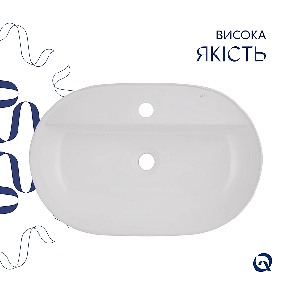 Раковина Qtap Scorpio 600х400х120 White QT14118045W - Фото - 4
