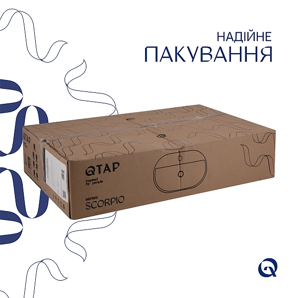 Раковина Qtap Scorpio 600х400х120 White QT14118045W - Фото - 5
