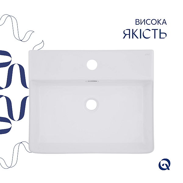 Раковина Qtap Nando LT 500х420х130 White QT12116146AW - Фото - 4