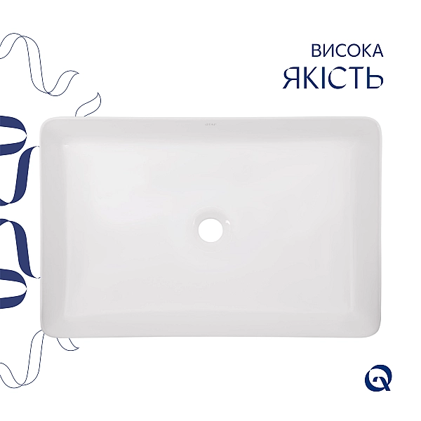 Раковина-чаша Qtap Tern 600x400x110 White QT171180841W - Фото - 4
