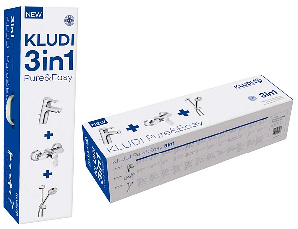 Набір змішувачів 3 в 1 Pure&Easy (378450565), Kludi - Фото - 2