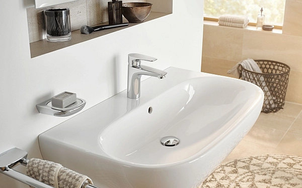 Змішувач для умивальника 100 DN 15 Pure&Solid (342920575), Kludi - Фото - 2