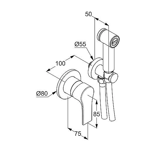 Гігієнічний душ Zenta SL (489980565), Kludi - Фото - 2